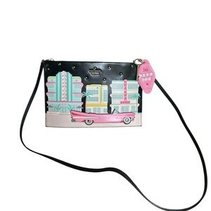 Kate Spade Miami Art Deco Car Crossbody Novelty Bag Pink NWT Rare